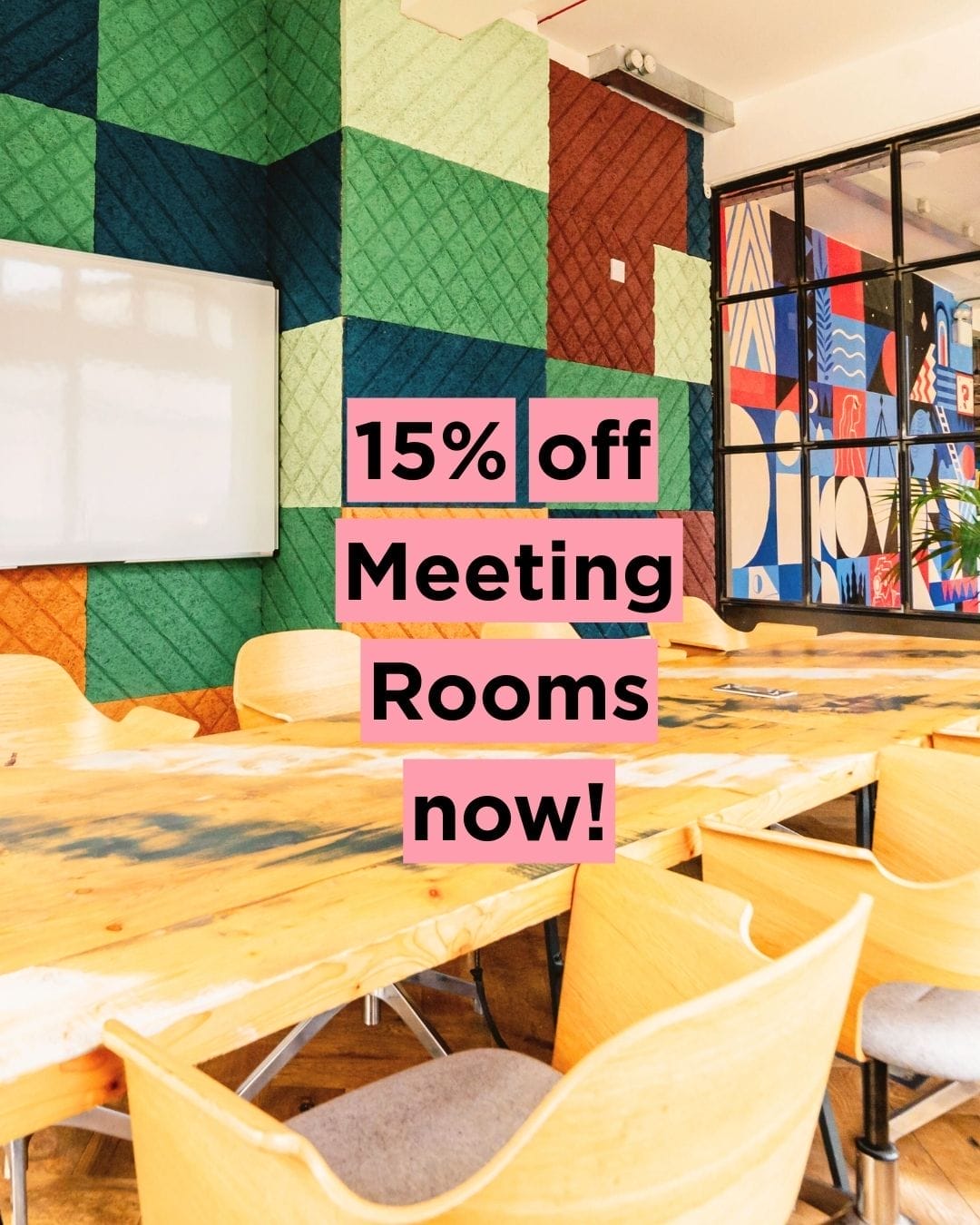 Book Your Next Meeting at 15% Off